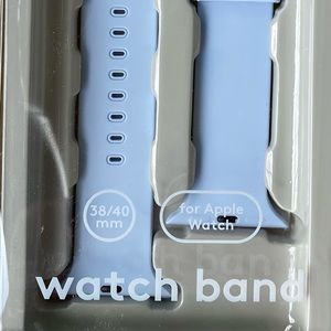 Light blue silicone Apple Watchband